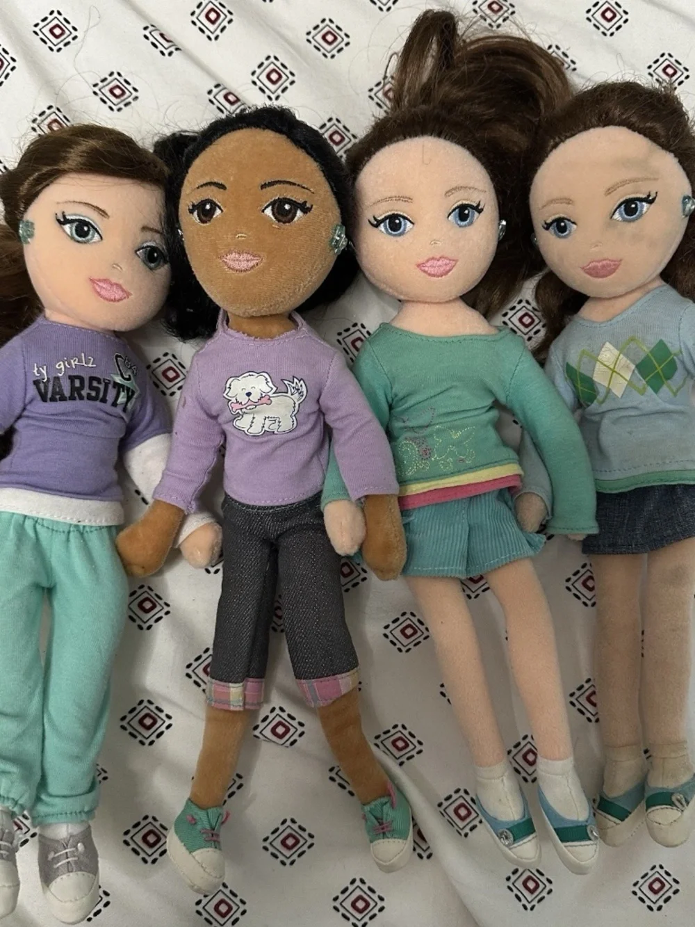 Ty Girlz Plush Dolls Poseable Retired Y2k 2000 style Kids Teens vintage Used Toy
